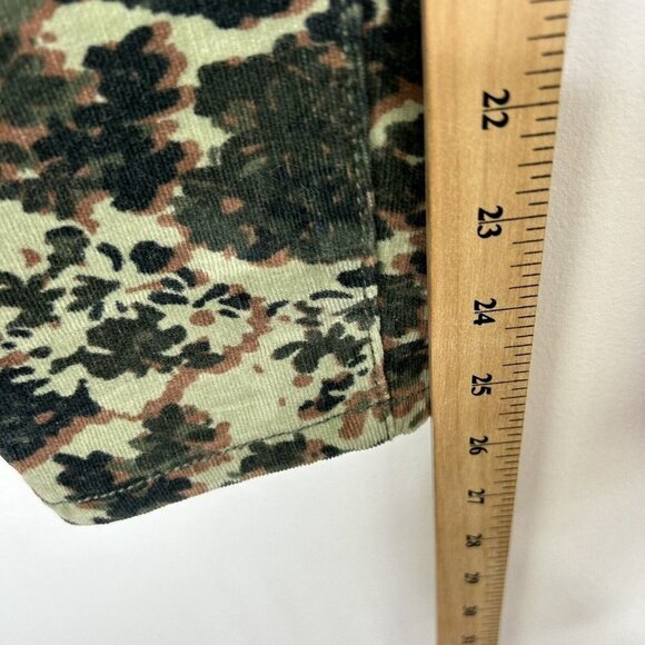 Anthropologie Pilcro High Rise Skinny Corduroy Pants Womens Size 28 Ankle Camo - Picture 5 of 11